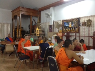 Monks chatting